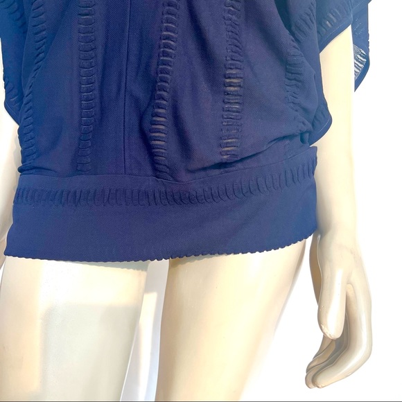 Vintage ROMAN KEFLAY Navy Blue Top - Picture 8 of 11